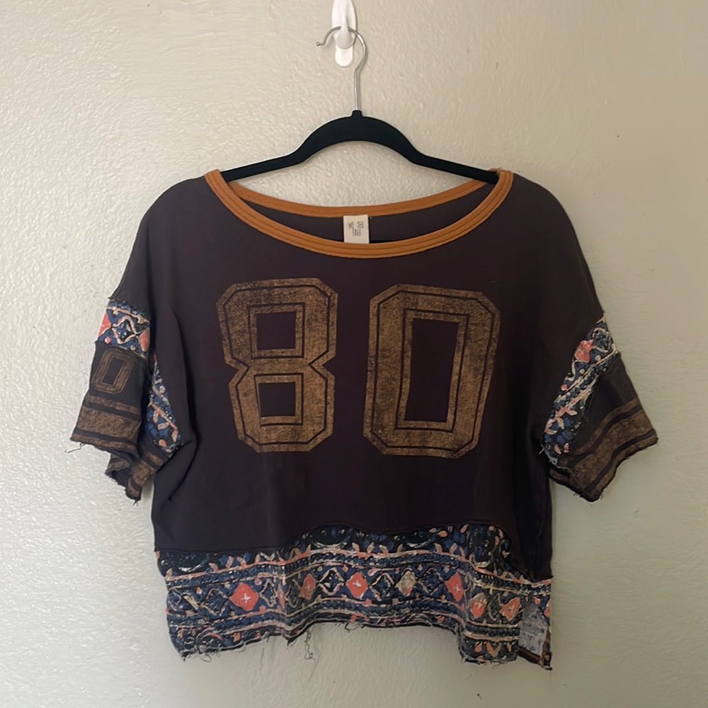 COPY - Free People We the Free Jersey Number Crop Top